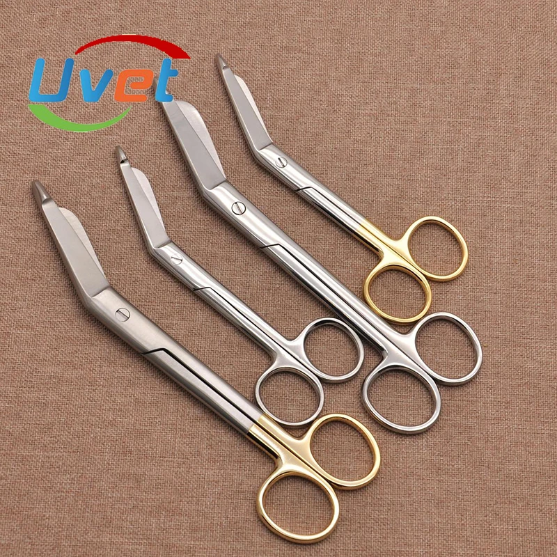 Uvet нержавеющая сталь Марля бандаж ножницы золотая ручка бытовые штукатурные