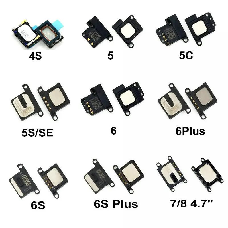 100% Genuino Auricolare Altoparlante Per Il Iphone 4 4S 5 5 5S 5C Se 6 6S 7 8 8 Più Di X Xr Ear Speaker Auricolare Ear-Speaker Parti Del Telefono