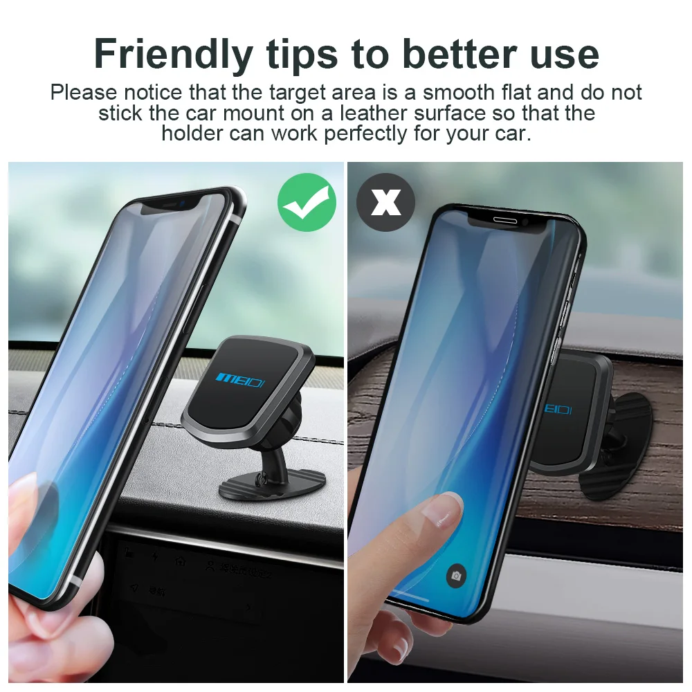 MEIDI магнитный автомобильный держатель для телефона, подставка для приборной панели, совместимая с 3,"-6,5" умными устройствами, подставка для iPhone, huawei, samsung