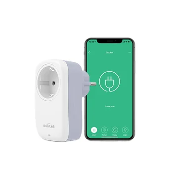 

BroadLink SP4L EU WiFi Plug 16A Electrical Socket with Dimmable Smart Night Light Alexa Google Home