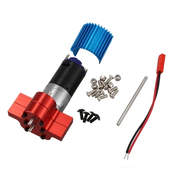 

370 Power Metal Motor Reverse Gearbox with Heat Sink RC Car Spare Parts for WPL B1 B14 B24 C14 C24 B16 B26 B36 JJRC Q60