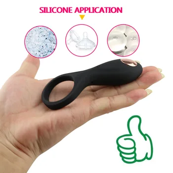 

Powerful Delay Vibrating Rings Waterproof Stimulator USB Rechargeable Massage Ring Tools for Mens