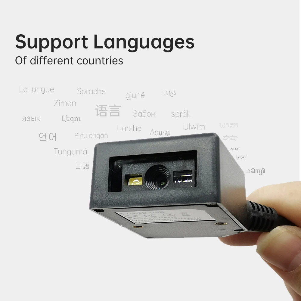 TEKLEAD RS232 Serial USB Barcode Scanner CCD/2D/QR bar code Reader Mini Automatic Scan Module for Kiosks Mobile Payment