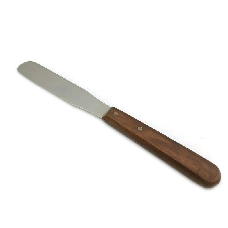 Wooden Handle Dental Lab Alginate & Metal Mixing Plaster Spatula Surgical Tool afbeelding
