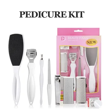 

9pcs Kit Rasp Foot File Callu Remover Set Feet Exfoliating Scrubber Foot Clean Rasp Foot Professional Pedicure Tools Kit