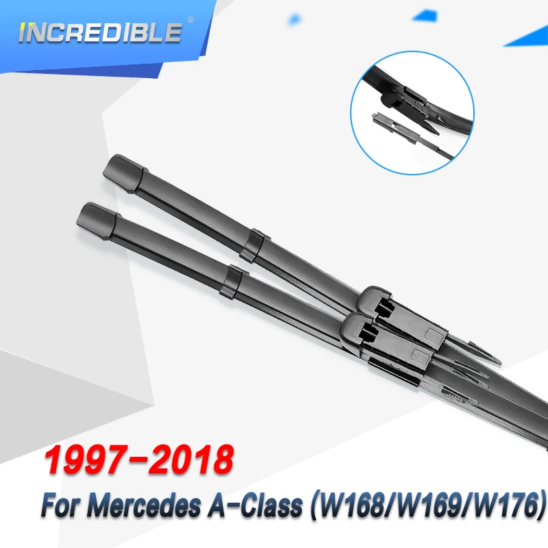 Невероятный стеклоочистителей для Mercedes Benz A класс W168 W169 W176 A140 A150 A160 A170 A180 A190 A200 A210 A220 A250 A45 AMG интерактивного компакт-диска