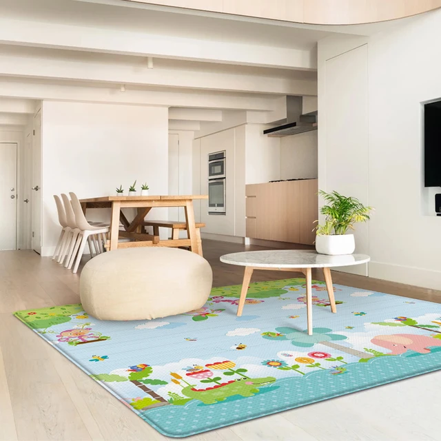 Large Size Foldable Children Carpet Cartoon Baby Play Mat Educational Baby Activity Carpet Waterproof and Easy to Store 4