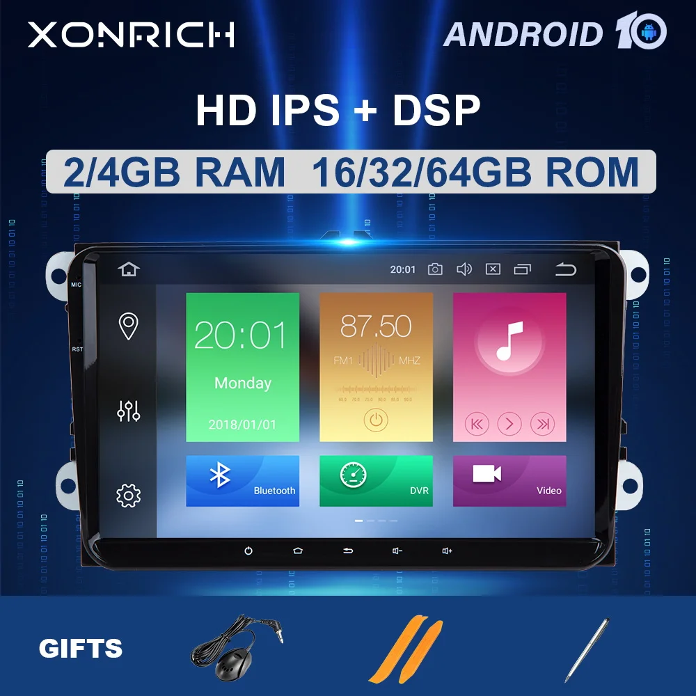 Автомагнитола 2 Din Android 10 0 для Amarok Volksagen VW Passat B6 golf 5 6 Skoda Octavia Superb Seat