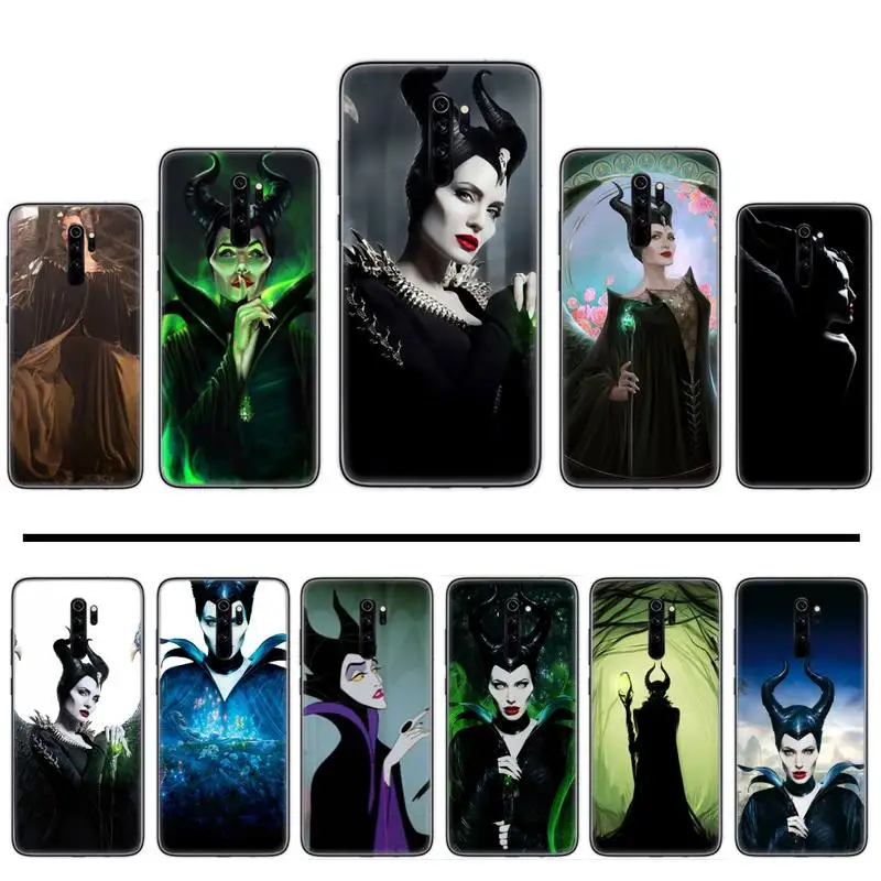 Мягкий силиконовый чехол для телефона Maleficent из ТПУ Xiaomi Redmi 4x5 plus 6A 7 7A 8 mi8 8lite 9 note 4 5