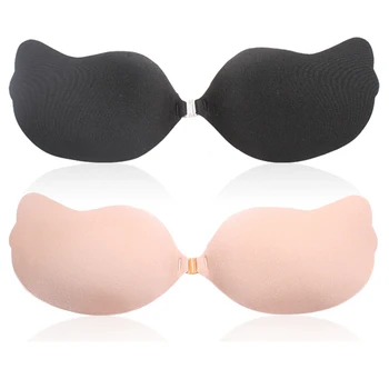

Butterfly Self-Adhesive Push Up Deep-V Silicone Bust Strapless Invisible Bra Rk#