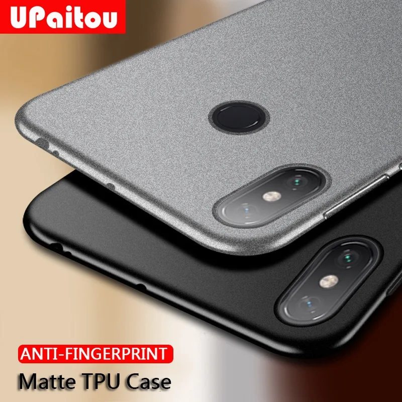 Обновленный Матовый ТПУ чехол UPaitou для Xiaomi Mi Max 3 2 S с защитой от отпечатков пальцев