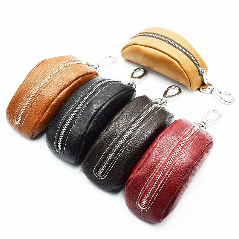 

Full-grain Leather Large-Volume Key Nappa Leather Handmade Simple MEN'S Coin Purse