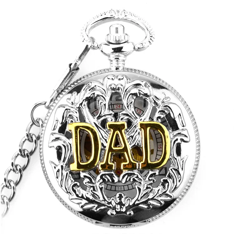 

Mechanical Pocket Watch Hollow Clock Big DAD Steampunk Skeleton Necklace Pocket & Fob Watches Chain Men Antique Luxury Brand