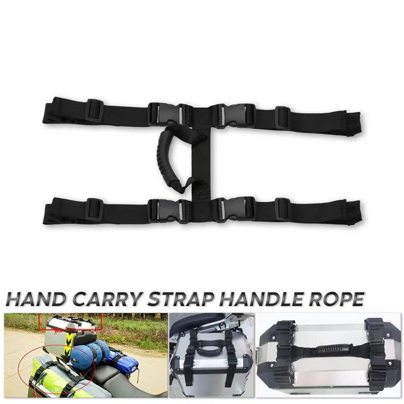 

For BMW F800GS F650GS R1200GS Motorcycle KTM ADV Black Hand Carry Strap Handle Rope for Case Top Box