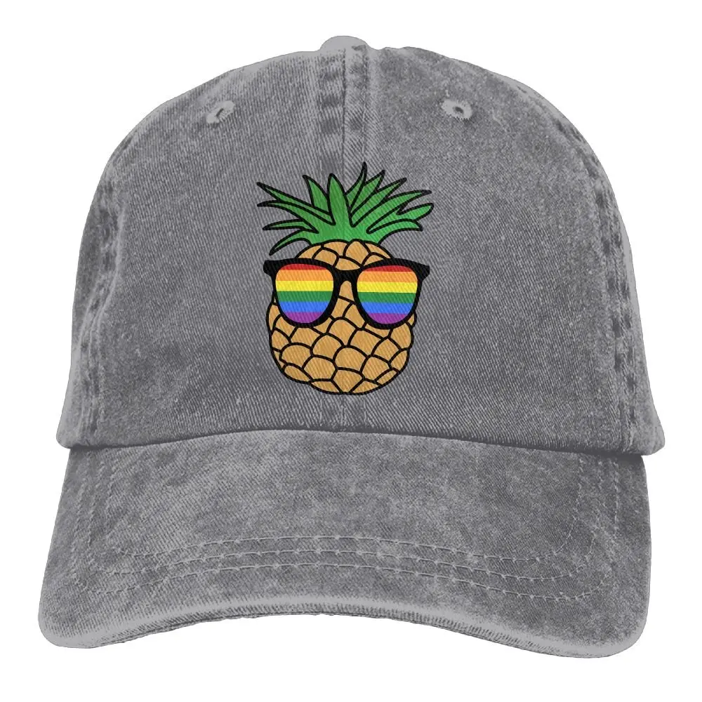 Бейсбольная кепка Gay Pride Pineapple Женская Бейсболка Регулируемая простая Кепка
