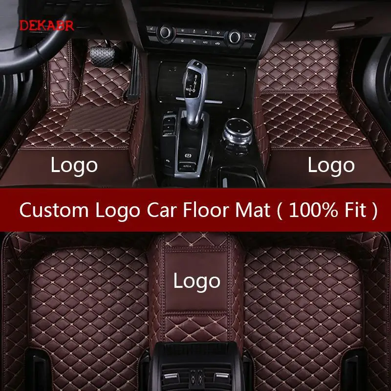 Автомобильные коврики с логотипом на заказ для peugeot 308 peugeot 206 508 207 301 sw 307 407 408 2008 4008 5008 автомобильные аксессуары автомобильные коврики - Название цвета: coffee