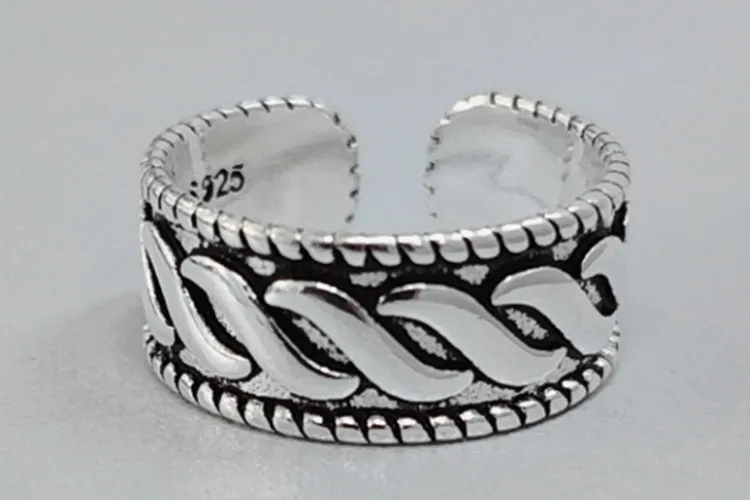 Bijoux, простой стиль, 925 пробы, серебряные кольца для женщин, подарки, большие Регулируемые кольца на палец