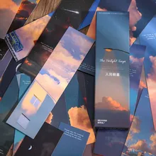 Aliexpress - 30 Sheets Ins Warm Wind Paper Bookmark Material Escolar Stationery Bookmarks Book Holder Message Card School Supplies Papelaria