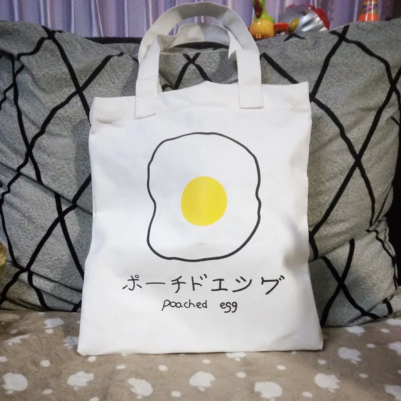 Микро для абсолютно нового черно-белого цвета с рисунком Япония Harajuku молния супер Очаровательная игривая парусиновая посыпанная яйцо ручной мессенджер
