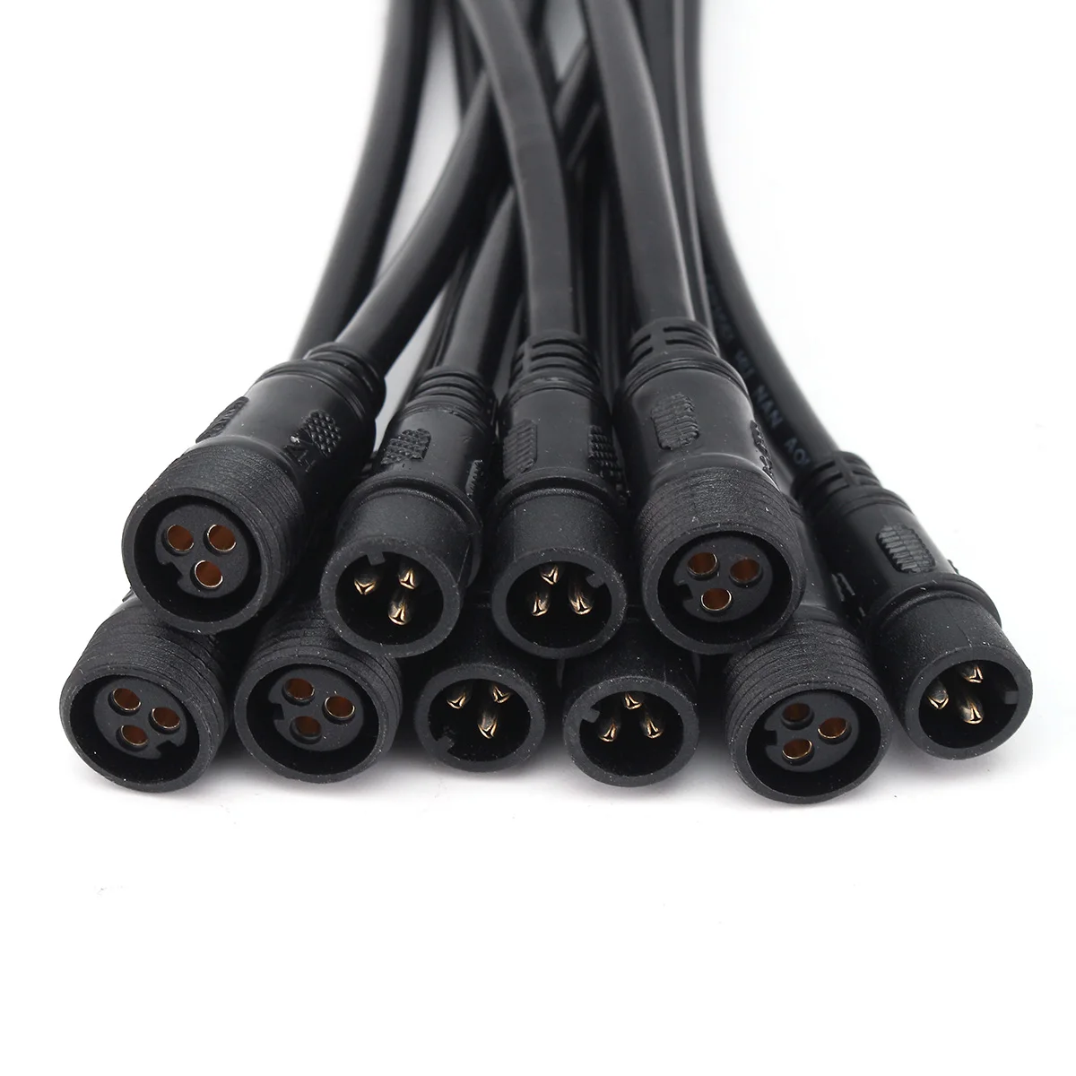 

5 pairs 3 Pin connector Male to Female Waterproof Cable IP65 3pin Led connector wires for led modules ws2811 2812b led strip