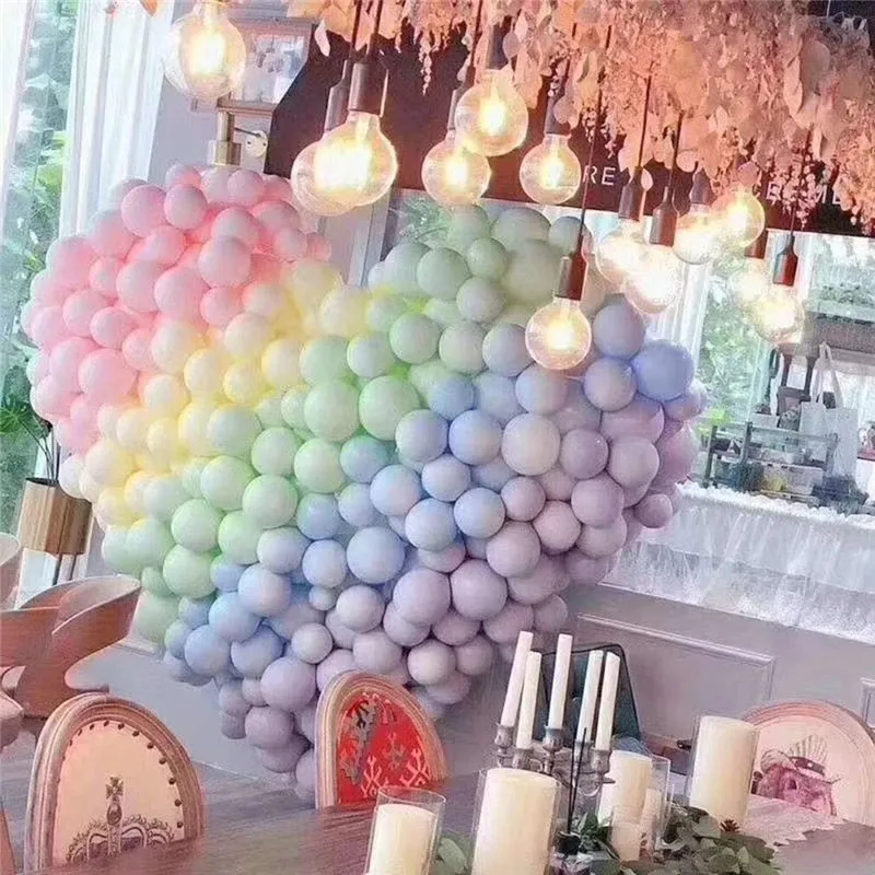 10 дюймов 2,4 г 100 шт пастельные шары для активного отдыха, вечеринки, дня рождения, свадебные шары для украшения, разноцветные пастельные шары макарон