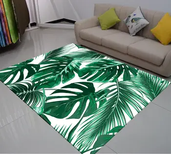 

3D Print Skull Leaves Large Carpets Living Room Floor Mat Tapis Carpets Crawl Floor Rug Home For Bedroom Kids Room