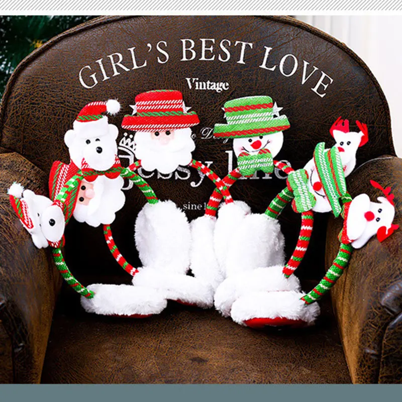 Winter Earmuffs Santa Claus Adults Christmas Gifts Keep Warm Comfort Supplies