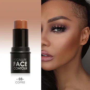 

Face Makeup 4 Colors Cream Highlighter Stick Brighten Cosmetic Easy To Wear Long-lasting Bronzer Pen