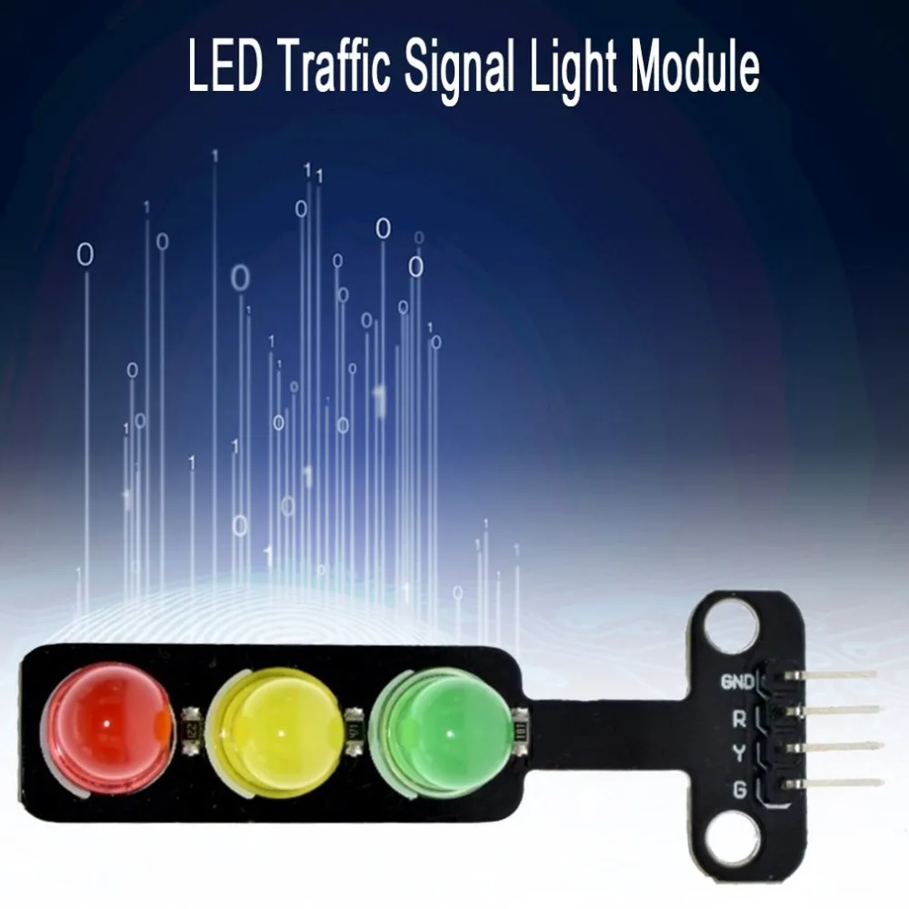 Светодиодный светильник для дорожного движения, модуль 5 В, цифровой сигнал, выход, обычная яркость, 3 светильник, отдельный контроль