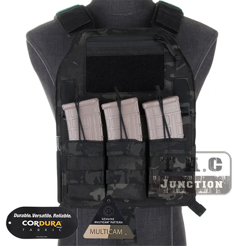 Emerson LBX-4019 419 Armatus Slick Plate Carrier жилет EmersonGear Body Armor Тактический легкий Регулируемый Molle боевой жилет - Цвет: MCBK