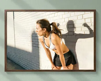 

0082J Posture Display Fitness Bodybuilding Women Sexy Beautiful Strong Wall Sticker Silk Poster Art Home Decoration