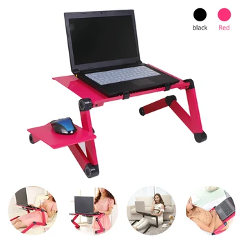

Foldable Laptop Desk Adjustable Laptop Table Computer Notebook Stand Tray For Home/ Sofa/ Bedroom/ Table Load Bearing 15kg