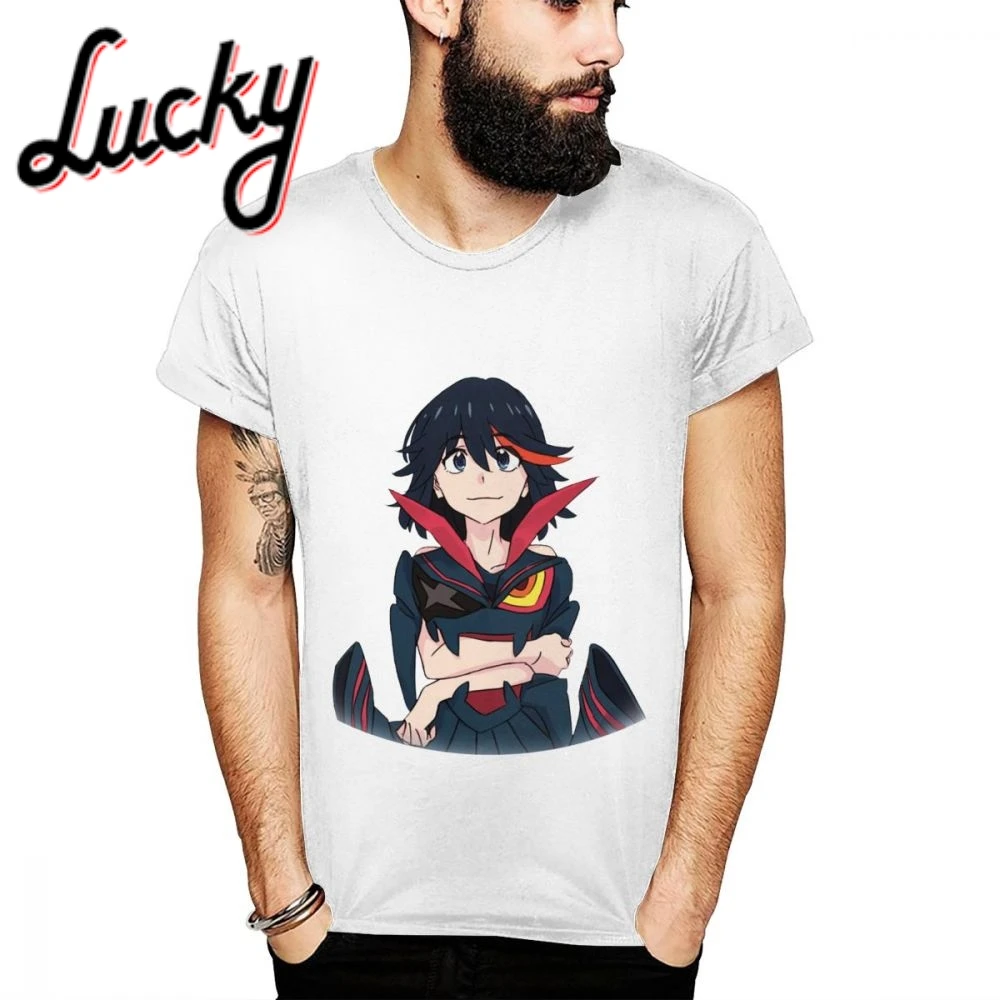 Kill La Ryuko Matoi футболка с круглым вырезом Повседневная Мужская хлопковая в стиле