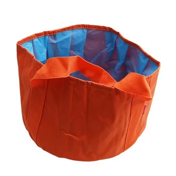 

15L Portable Water Pot Outdoor Camping Hiking Picnic Travel Water Holder Bag Outdoor Folding Washing Basin Handle Bucket