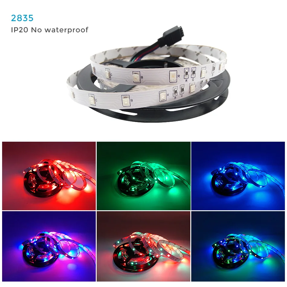 LED Strip Light RGB 5050 SMD 2835 DC12V 5M 10M WiFi Flexible RGB LED Stripe Ribbon Diode Backlight For Home Room kitchen Party (2)