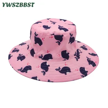 

New Spring Summer Outdoor Big Brim Baby Girls Hat Whale fisherman hat Baby Sun Hat Kids Boys Sun Caps Autumn Toddler Swim Cap