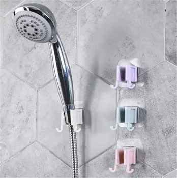 

Shower Mounting Brackets Head Holder Cup Suction Shelves Hooks Bathroom Adjustable Bracket Rose White Orange Bath Shower Support