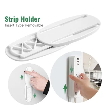 

FONKEN Wall Power Socket holder Bracelet Patch Board Strip Board Stickers Wall Hangers Socket Fixed Device Wall Cord Management