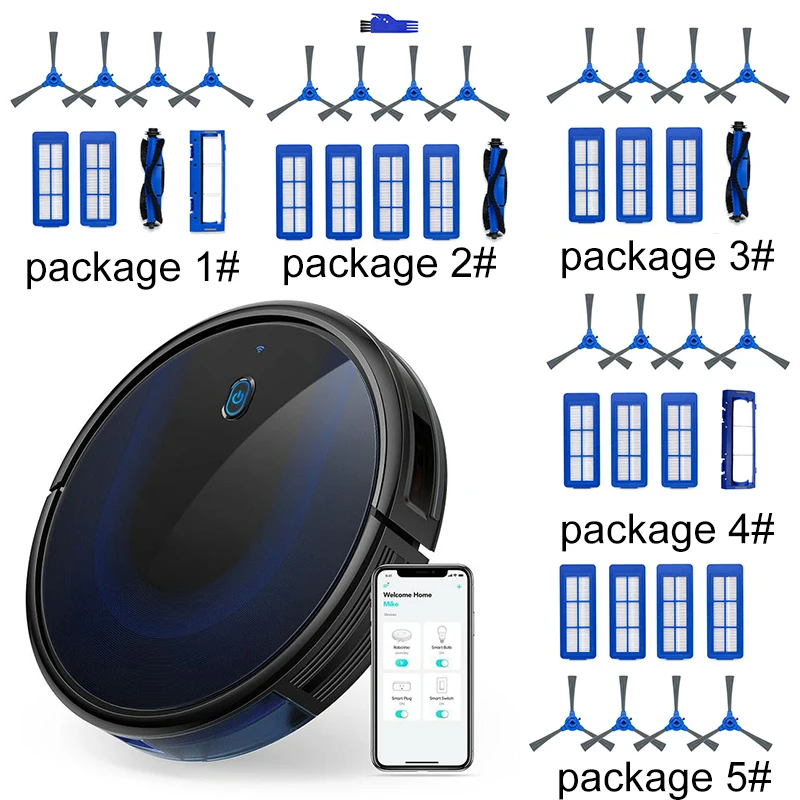 Фильтр боковой щетки комплект для RoboVac 11S Max 15C Max 30C Max пылесос части более прочный набор чистящих средств