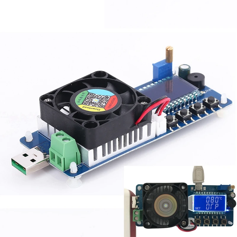 ABKT-Fx35 35 Вт постоянный ток электронная нагрузка 25 в 5A Usb Батарея мощность тестер разрядки Емкость тестер метр 12 в 24 В