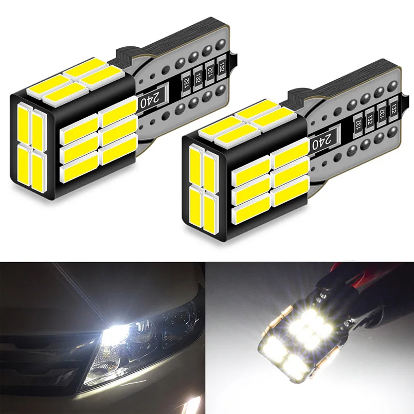 2pcs T10 W5w Led Canbus Bulbs 194 168 Led Car Interior Lights For Endeavor Expo Lrv Galant Asx