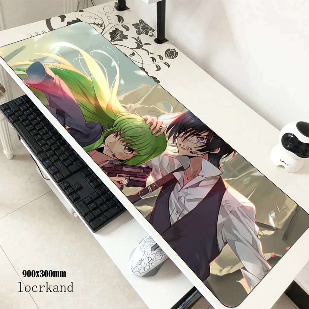 Код Geass коврики 900x300x3 мм гелевый игровой коврик для мыши Клавиатура коврик для мыши профессиональный ноутбук аксессуары для геймеров коврик для мыши