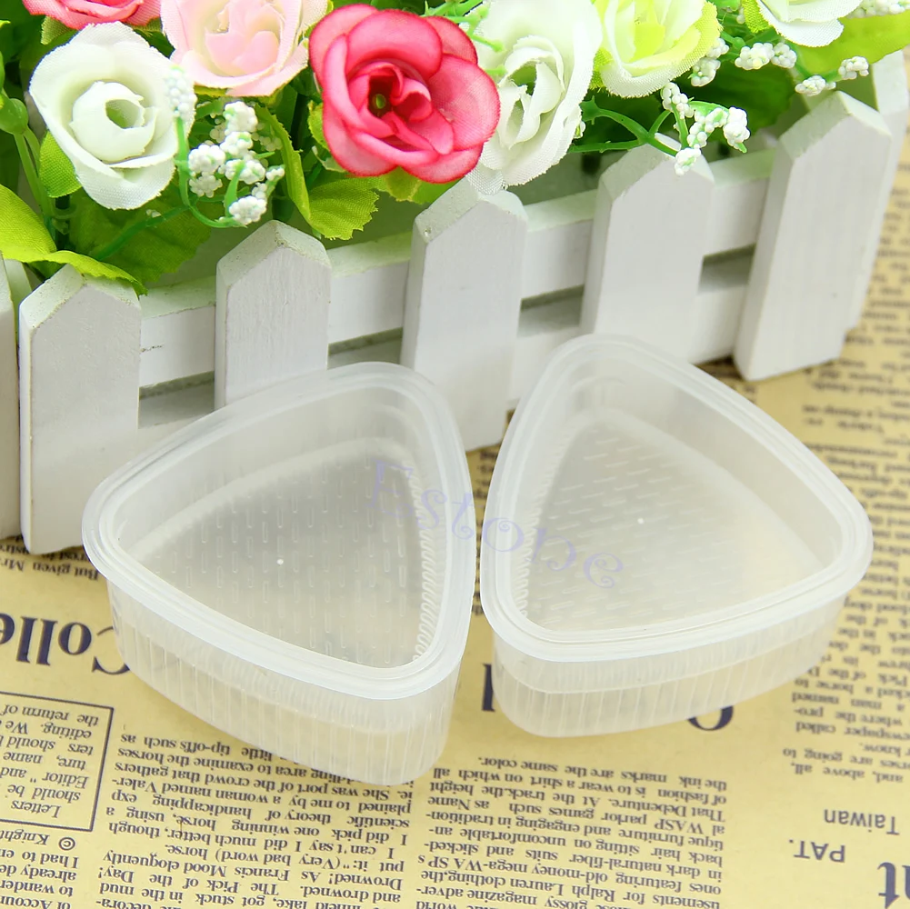 

2x DIY Triangle Form Sushi Mold Onigiri Rice Ball Bento Press Maker Mold Tool