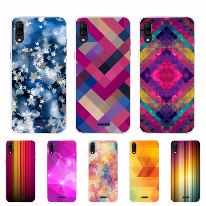 TPU Cover For Wiko Y80 Case Silicone Floral Painted Bumper Y 80 5.99 inch Phone Covers Soft Back Fundas |