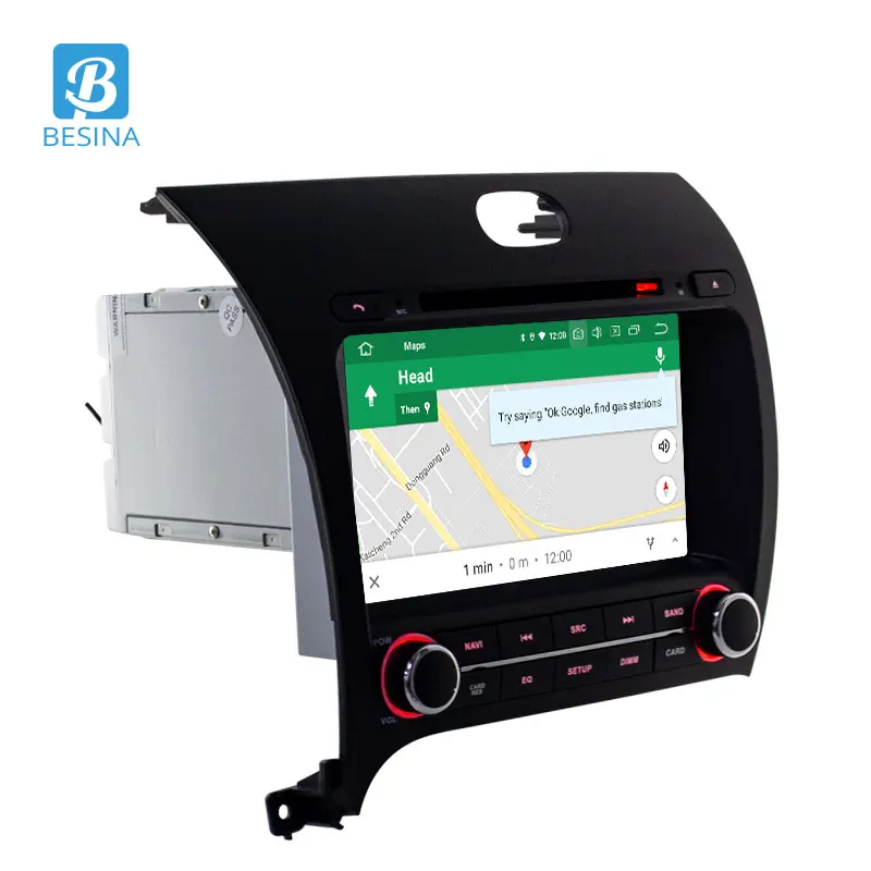Perfect Besina Android 9.0 Car DVD player For Kia CERATO K3 FORTE 2013 2014- 2016 2Din Car Radio GPS Navigation Stereo WIFI 4G+64G Audio 2