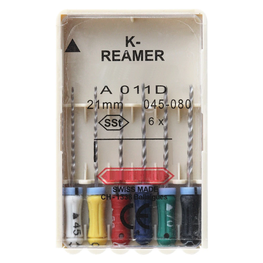 6pcs/Pack Dental K-REAMER FILES 21/25mm 015-040 Stainless Steel Endo Root Canal K File Hand Use Endodontic Dentistry Instruments 4