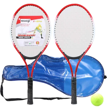 

Regail Set Of 2 Teenager'S Tennis Racket for Training Tennis Ferroalloy+Nylon Mesh Tennis String with Ball
