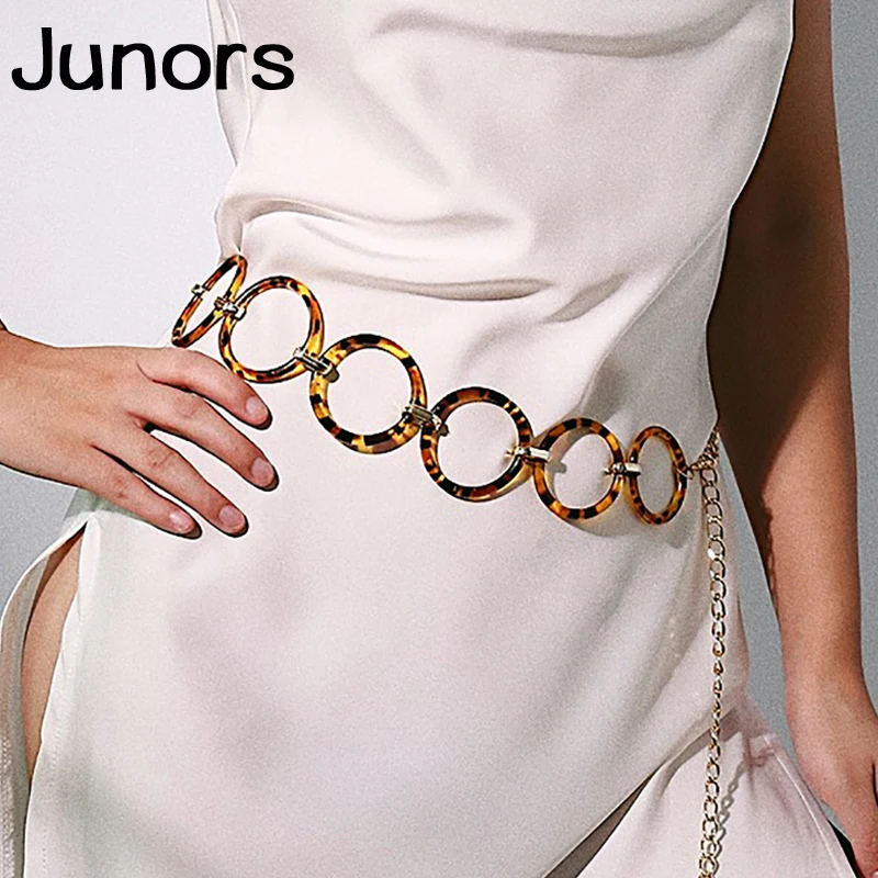 

leopard print Acrylic Belly Waist Chain for Women luxury Round Sexy Body Chain Vintage Charms Body Chain Party fashion Jewelry