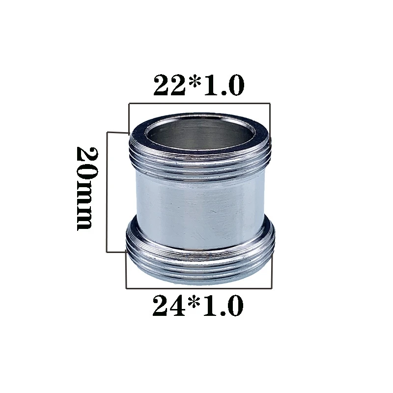 Faucet Adapter M18 M20 M22 Male Thread Transfer M22 Male Thread Brass Connector Bathroom Kitchen Faucet Spout Accessories
