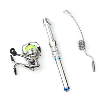 

Mini ICE Fishing Rod Boat Ice Winter Fishing Rod with XM100 Spinning Fishing Reel Fishing Tackle Set